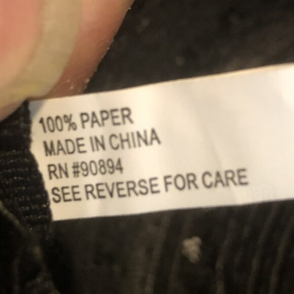 Magid Black Woven Sun Hat • Wide Brim Paper Straw • Resort Style - Picture 6 of 6